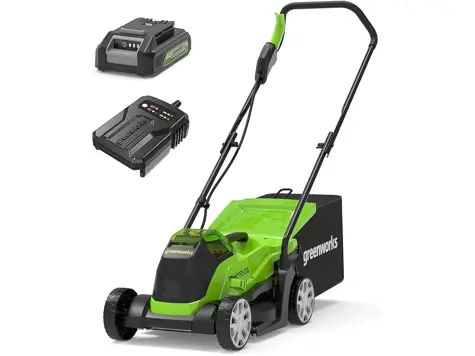 Cortacésped Greenworks GD24LM33K2 24V 33cm 280m² 30L Li-Ion