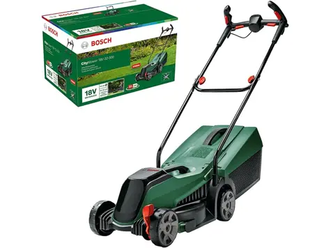 Cortacésped Bosch CityMower sin batería - Ancho corte 32 cm - Para céspedes de hasta 300 m²