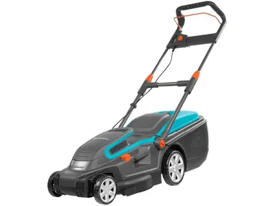 Cortacésped eléctrico GARDENA PowerMax 1800/42: 42 cm de corte, 45 l, manillar plegable