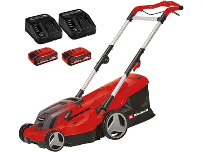 Einhell Cortacésped sin cable 36V GE-CM 36/37 Li (37 cm de corte, 2 baterías incluidas)