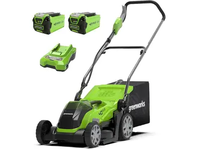 Greenworks G40LM35K2X Cortacésped Batería 400m² 35cm + 2 Baterías 40V 2Ah + Cargador 3 Años